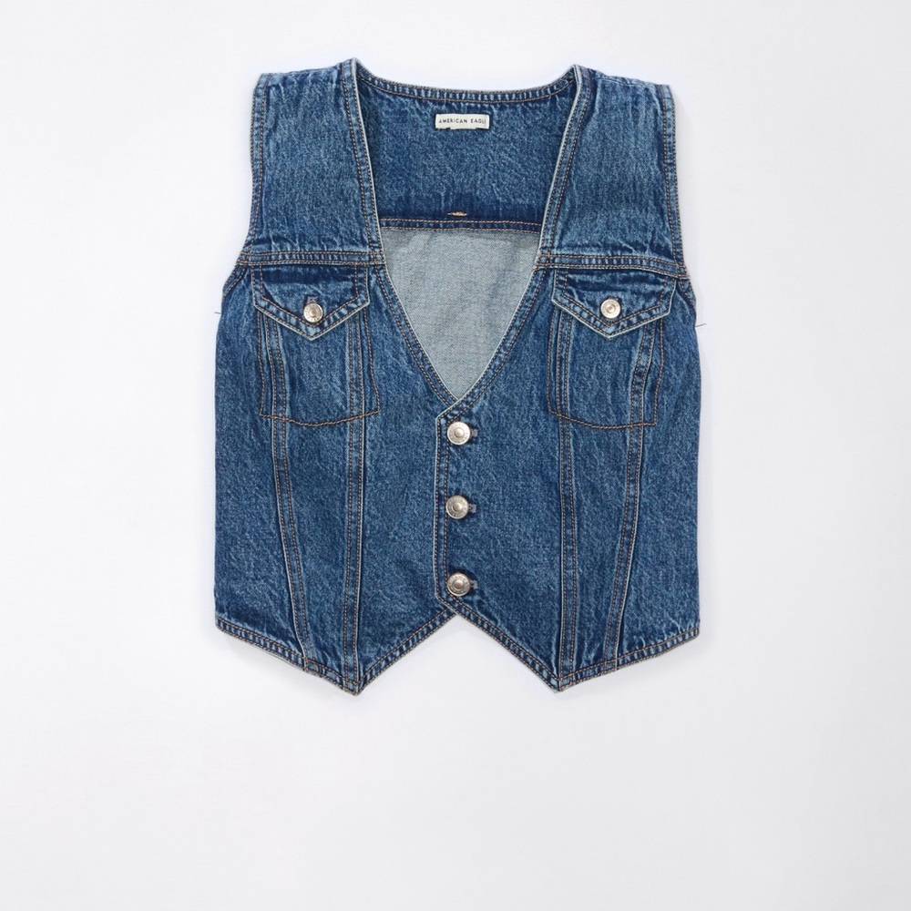 American Eagle Denim Vest